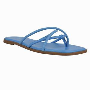 Nine West Razi Flat Slides - Blue - Ireland (QV2064597)